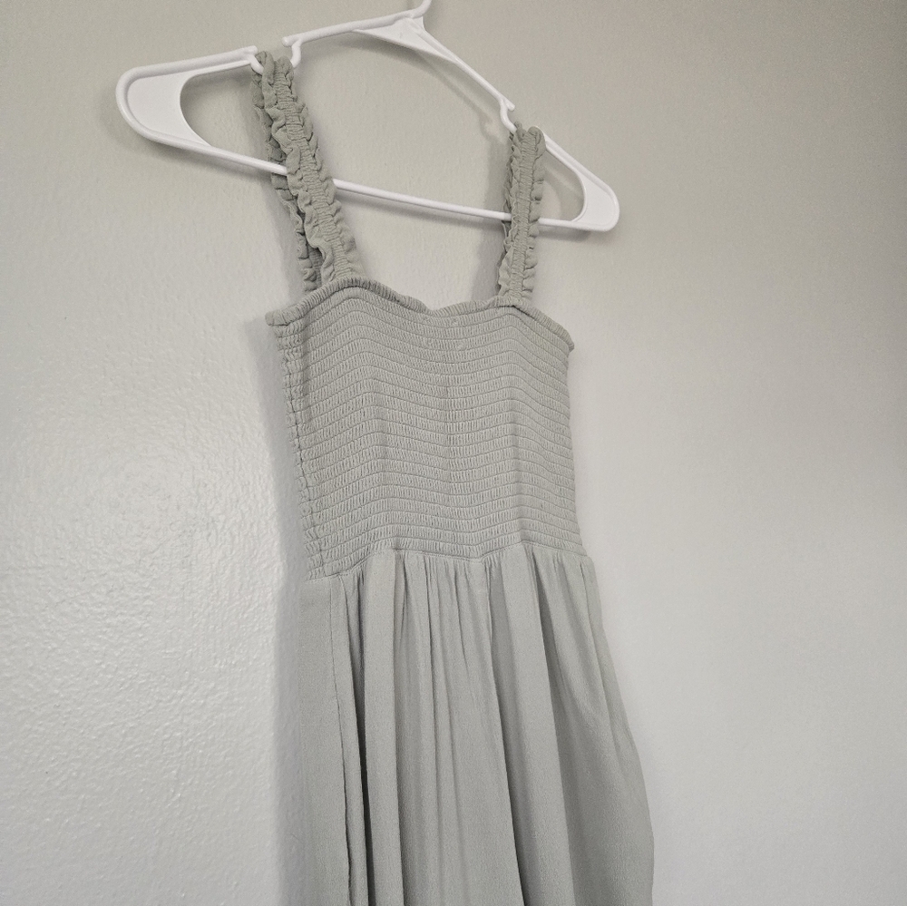 Aritzia Wilfred Chianti Smocked Crepe Jumpsuit Size XS - Picture 5 of 10